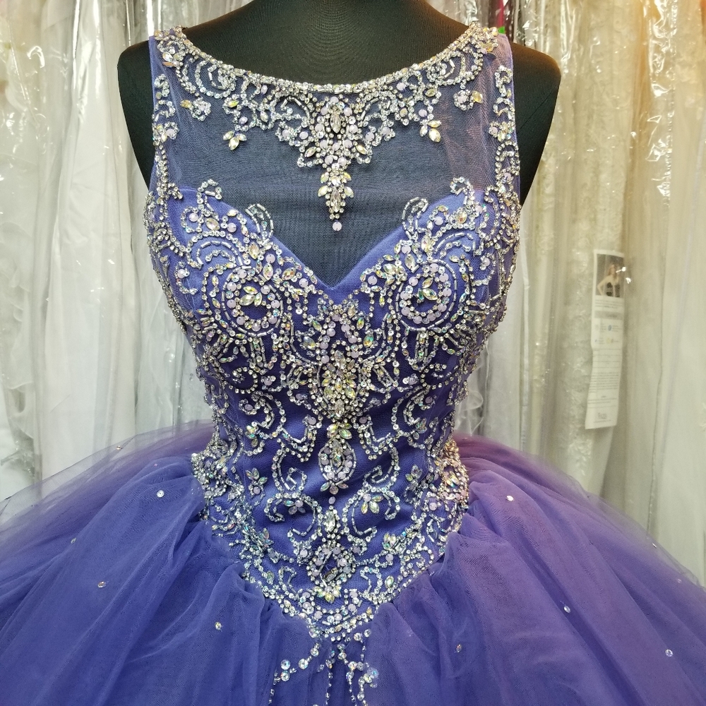 Purple Illusion Ballgown